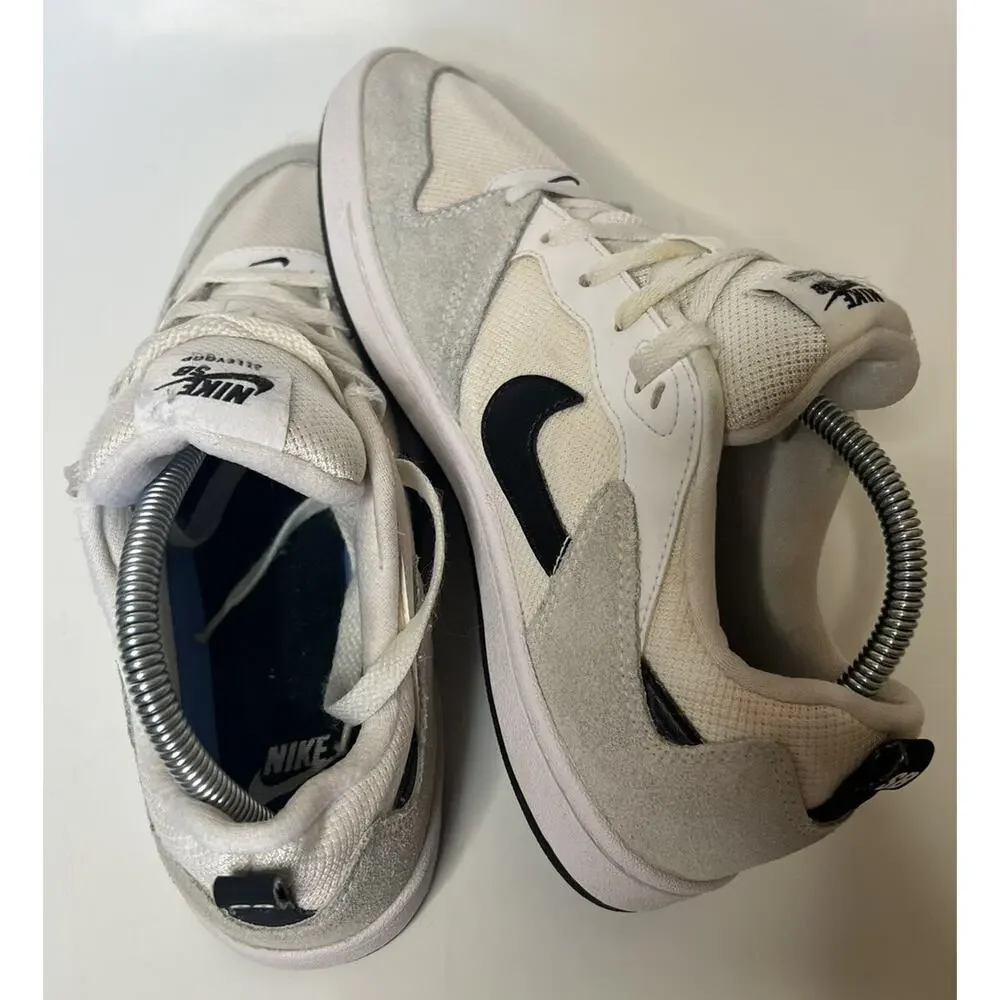 Men’s Size 8-NIKE SB Alleyoop ‘White Black’ Sneakers CJ0882-100 (Women’s 10)